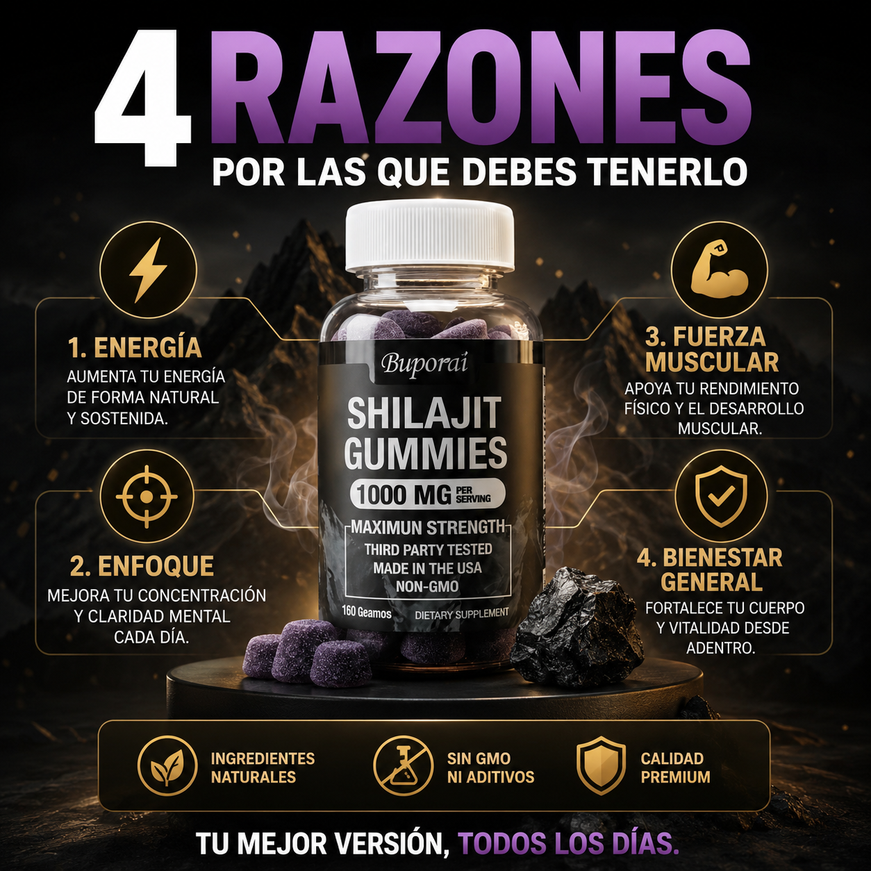 VitalCore™ - Energía, enfoque y fuerza natural.