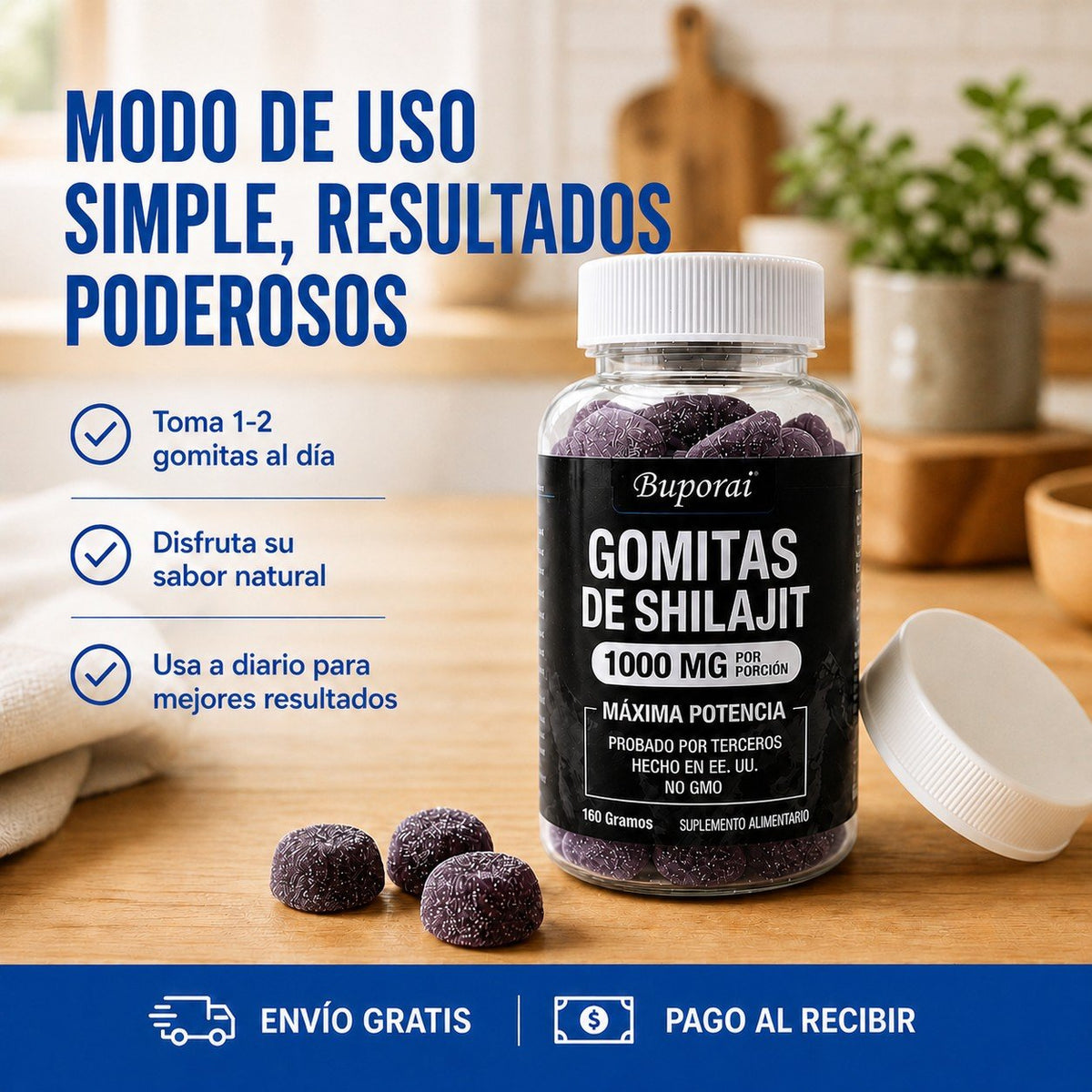 La fórmula en gomita que actúa desde la raíz, entregando energía y fuerza real.